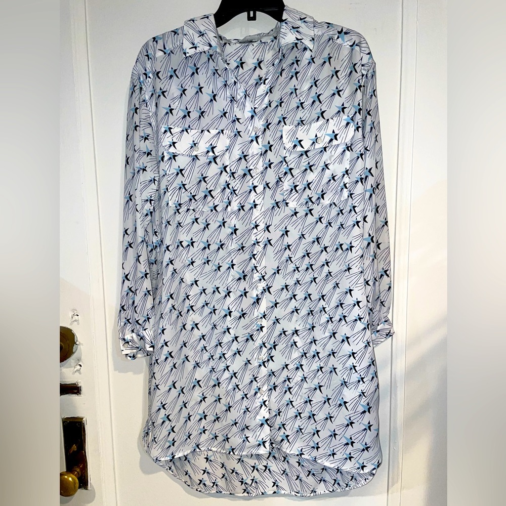 Never been worn shirt dress by Bebe